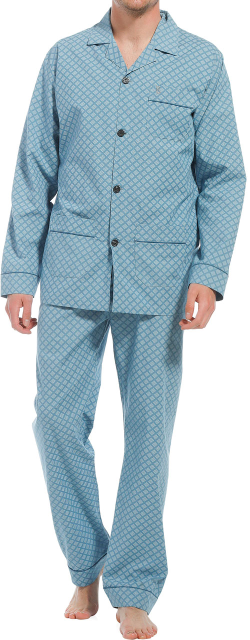 Robson pyjama doorknoop print voorkant