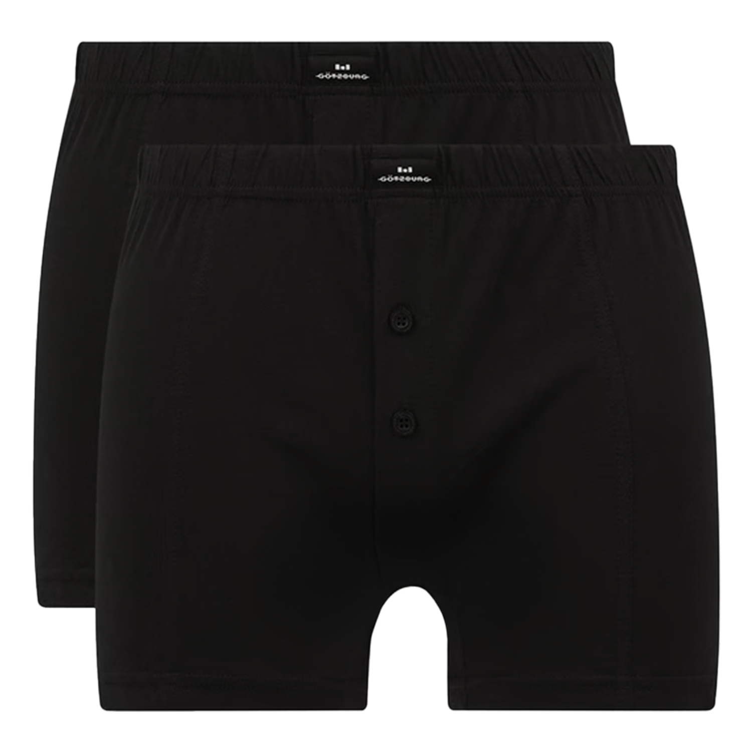 Gotzburg Jersey boxers wildlife 2-pack zwart