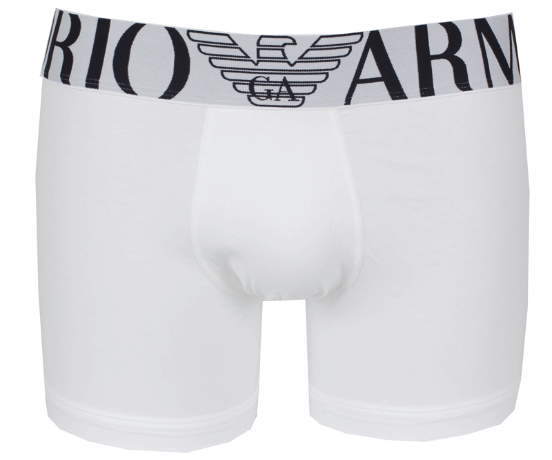 Armani witte boxershort mega logo voorkant
