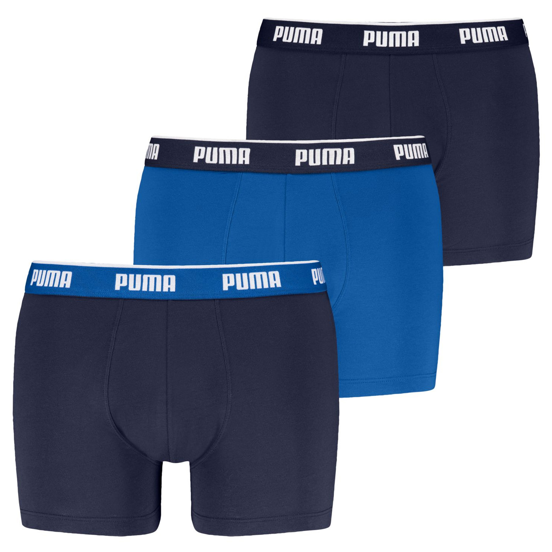 Puma Boxershorts 3-pack Comfort stretch blauw