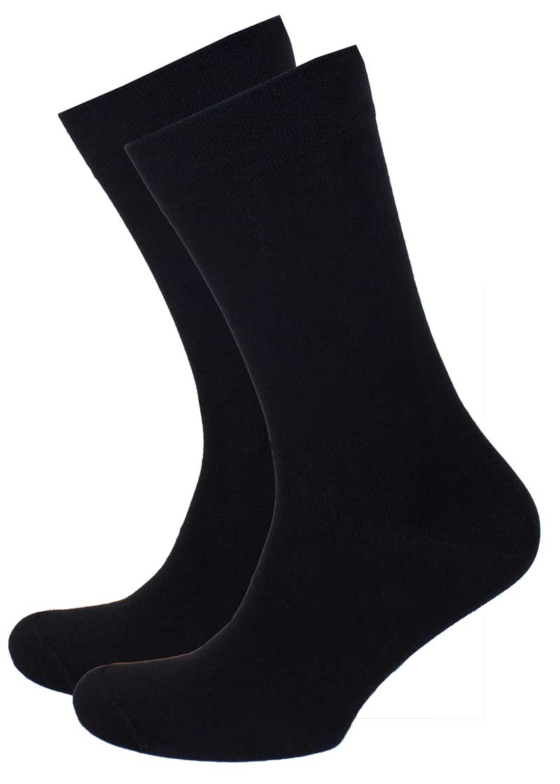 Onderbox sokken zwart 6-paar soft cotton