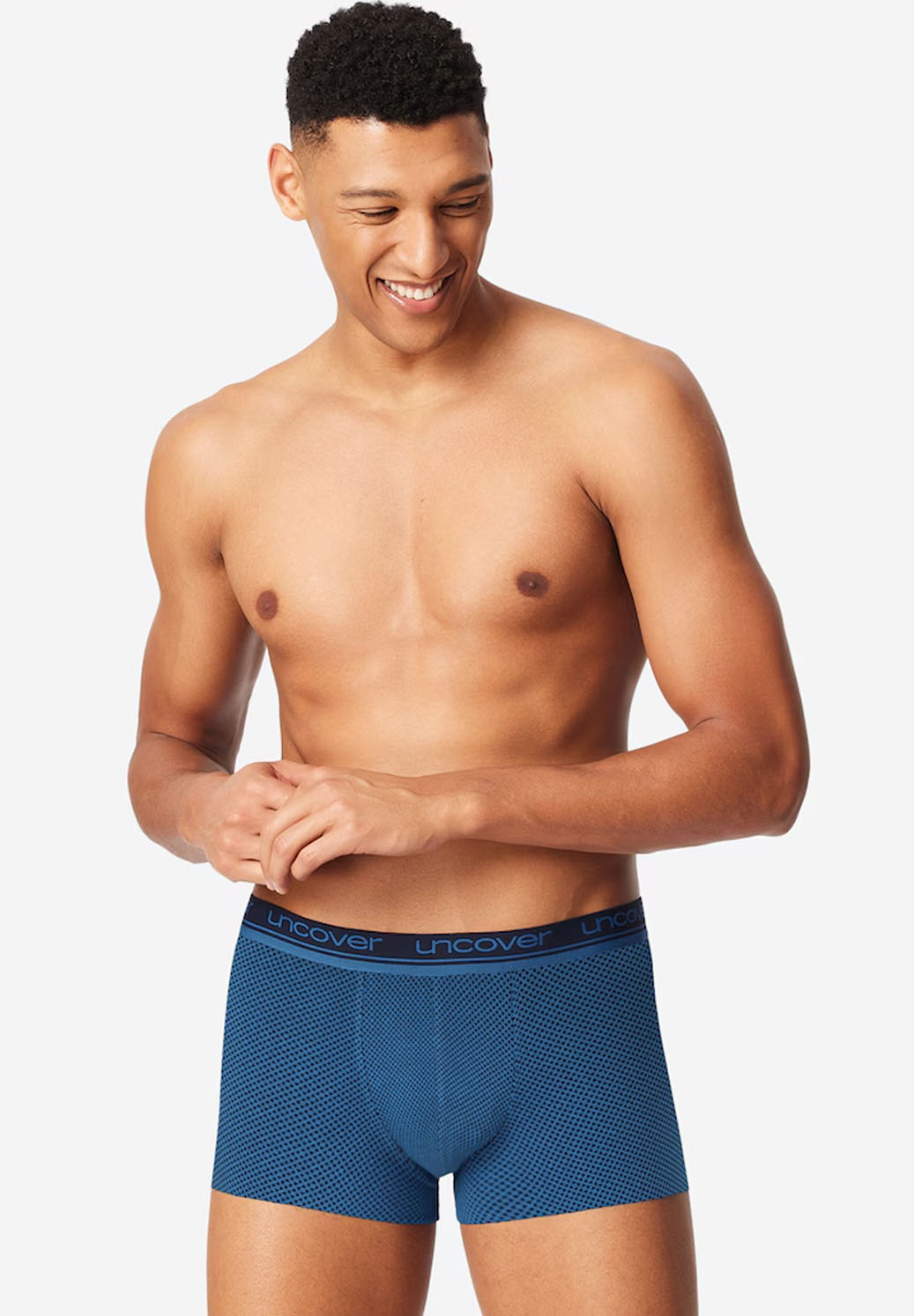 Schiesser Boxershorts Uncover 3-pack blauw