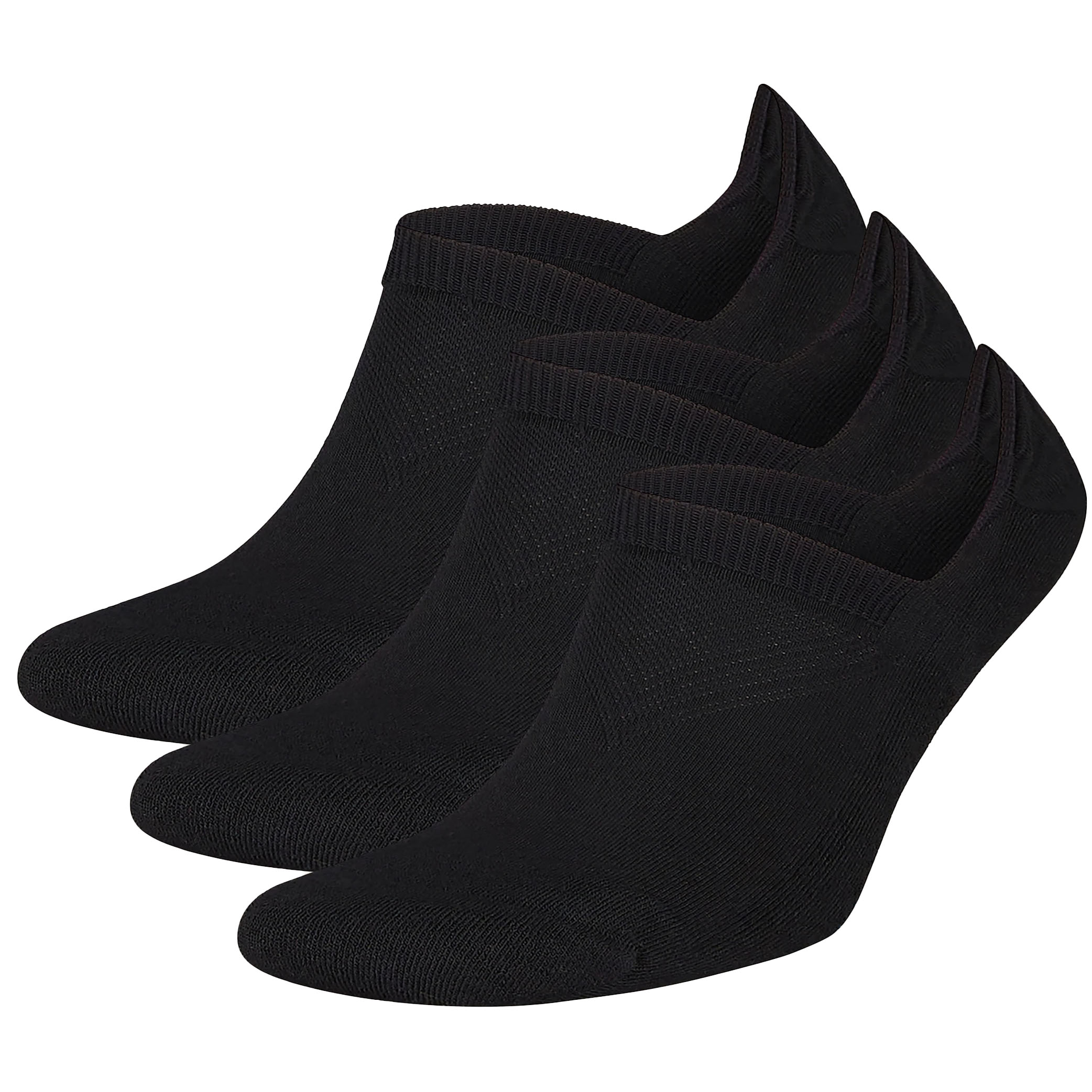 FALKE Cool kick invisible sokken 3-paar zwart