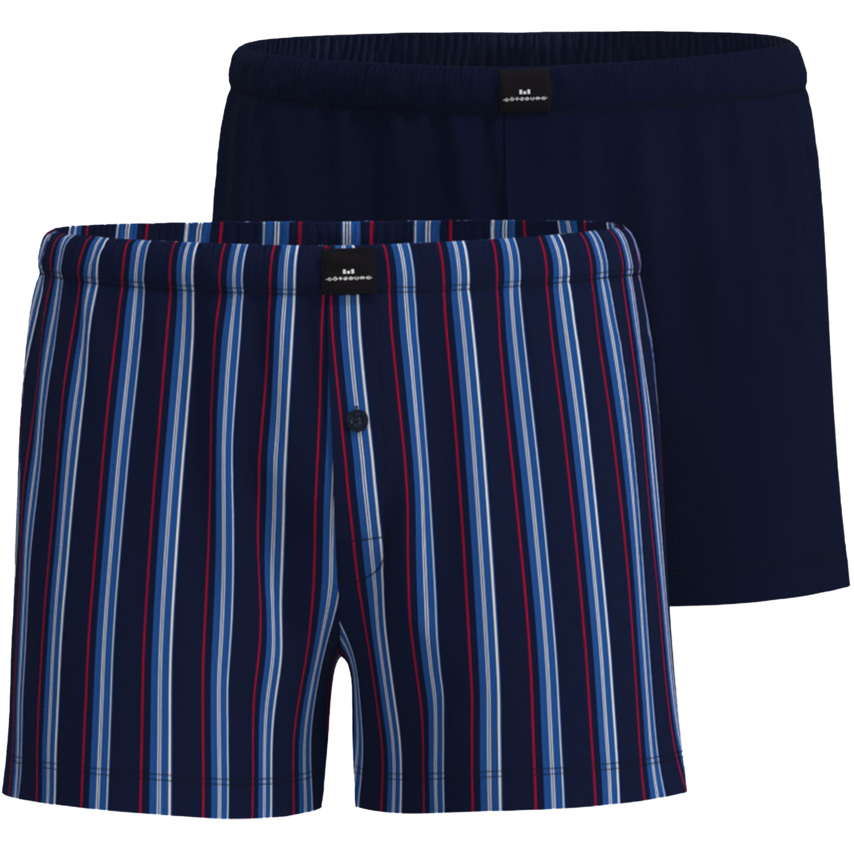 Gotzburg Jersey boxers 2-pack blauw 