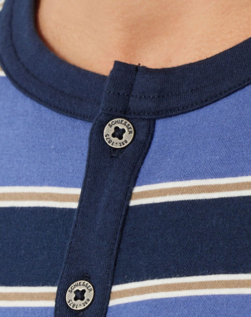 Schiesser Nachthemd knoopjes detail