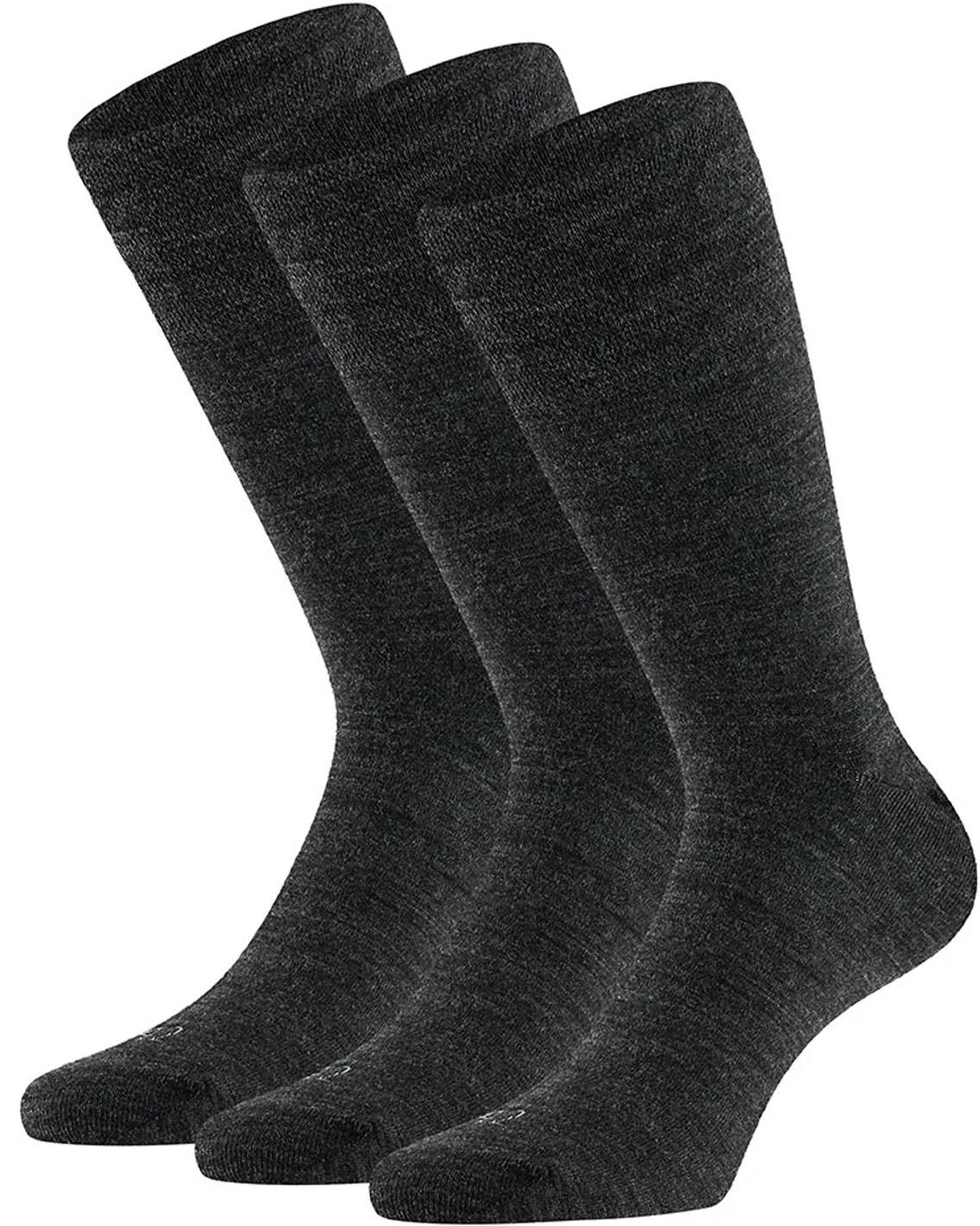Apollo Merino wollen sokken 3-paar antraciet
