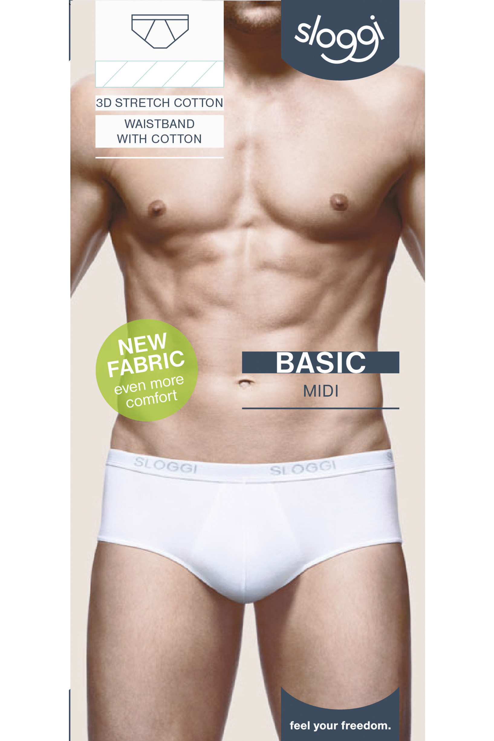 Sloggi Basic midi slip wit