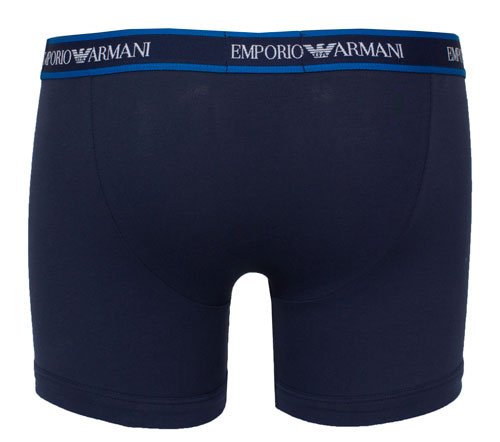 Armani boxershorts 3-pack blauw achterkant