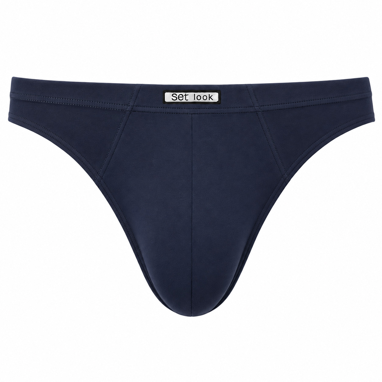 Set Heren string microfiber blauw