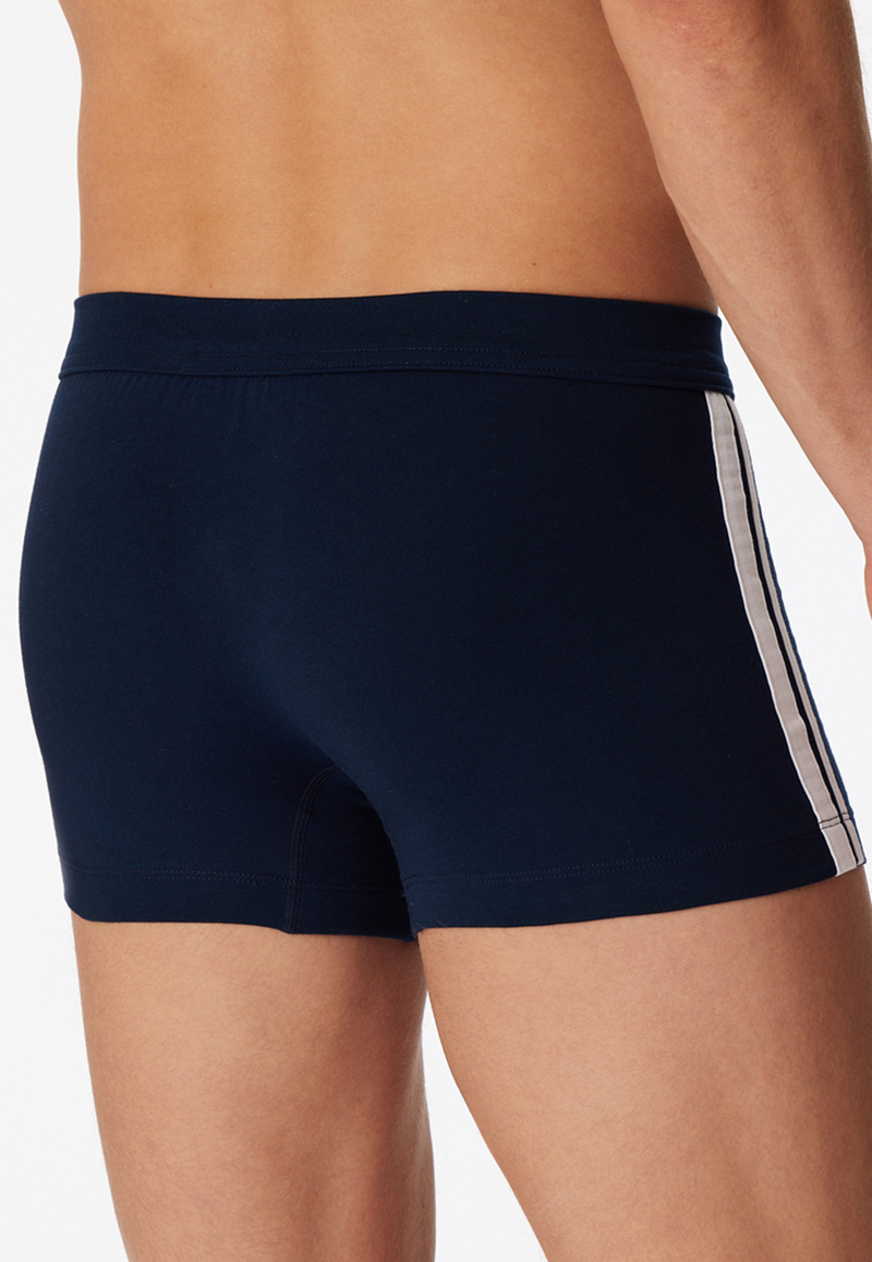 Schiesser Boxershorts 95/5 met stoffen band 3-Pack blauw