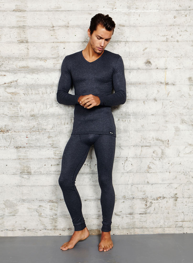 Ten Cate Thermo V-shirt lange mouw zwart