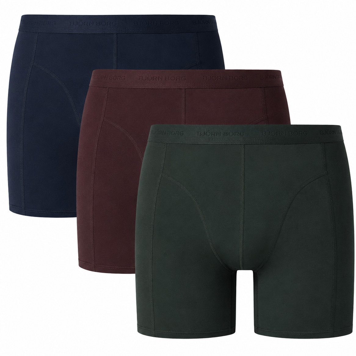 Bjorn Borg microfiber boxershorts 3-pack blauw/groen/rood
