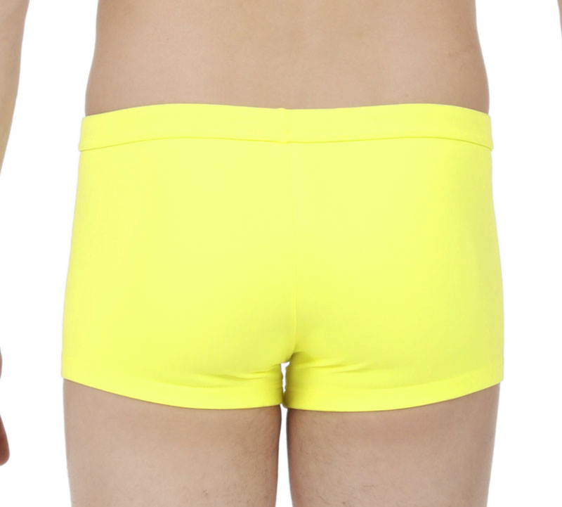 Hom zwemboxer Splash geel achterkant