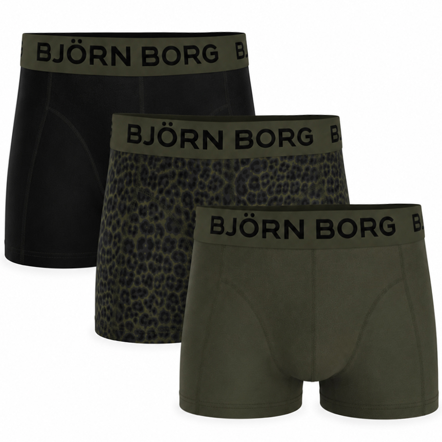 Bjorn Borg boxershort for Boys 3-pack groen-zwart
