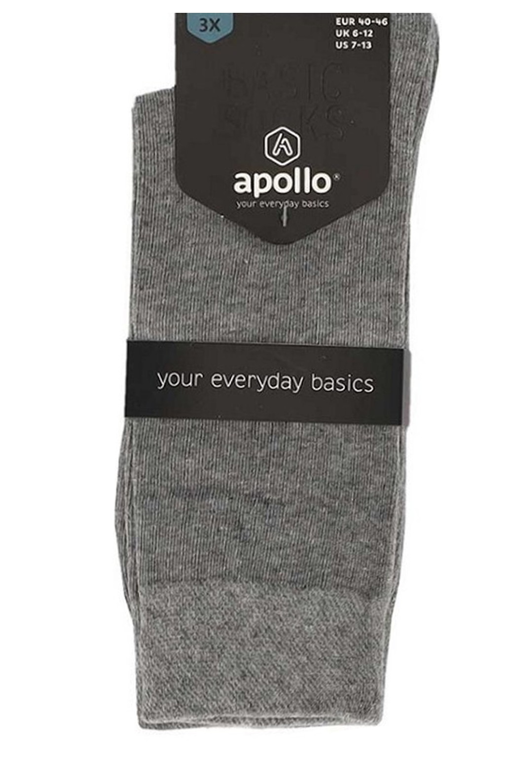 Apollo heren sokken 3-paar 