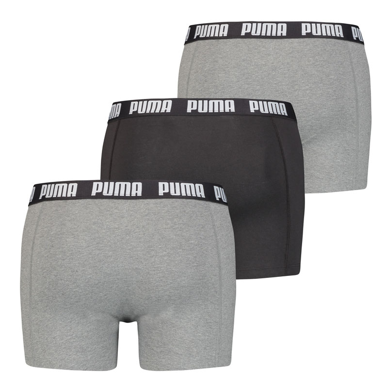 Puma 3-pack boxershorts grijs achterkant