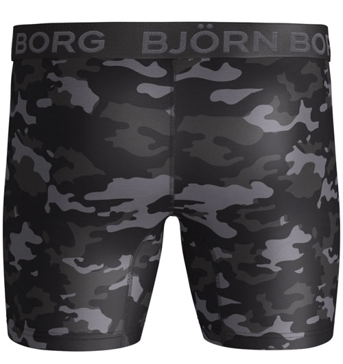 Bjorn Borg boxershort Performance camouflage zwart achterkant
