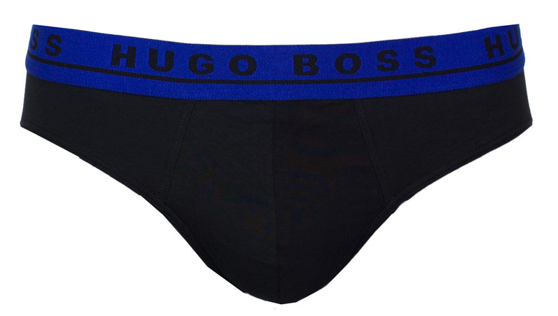 Hugo Boss heren slips 3-pack voorkant blauw