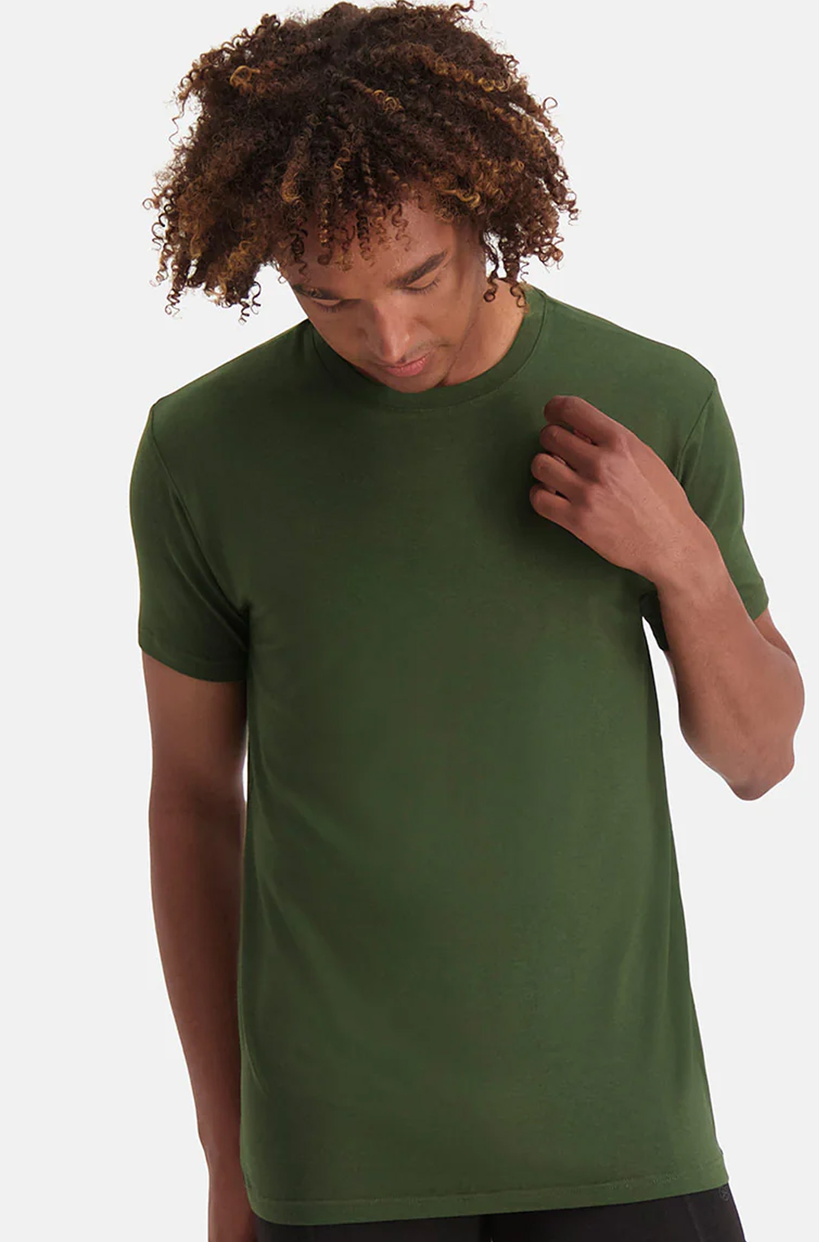 Bamboo basics T-shirts Ruben 2-pack khaki
