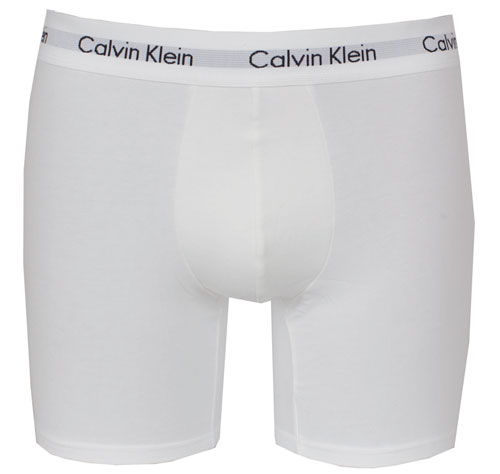 Calvin Klein boxershorts long 3-pack voorkant wit