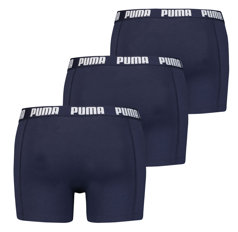 Puma boxershorts blauw 3-pack achterkant