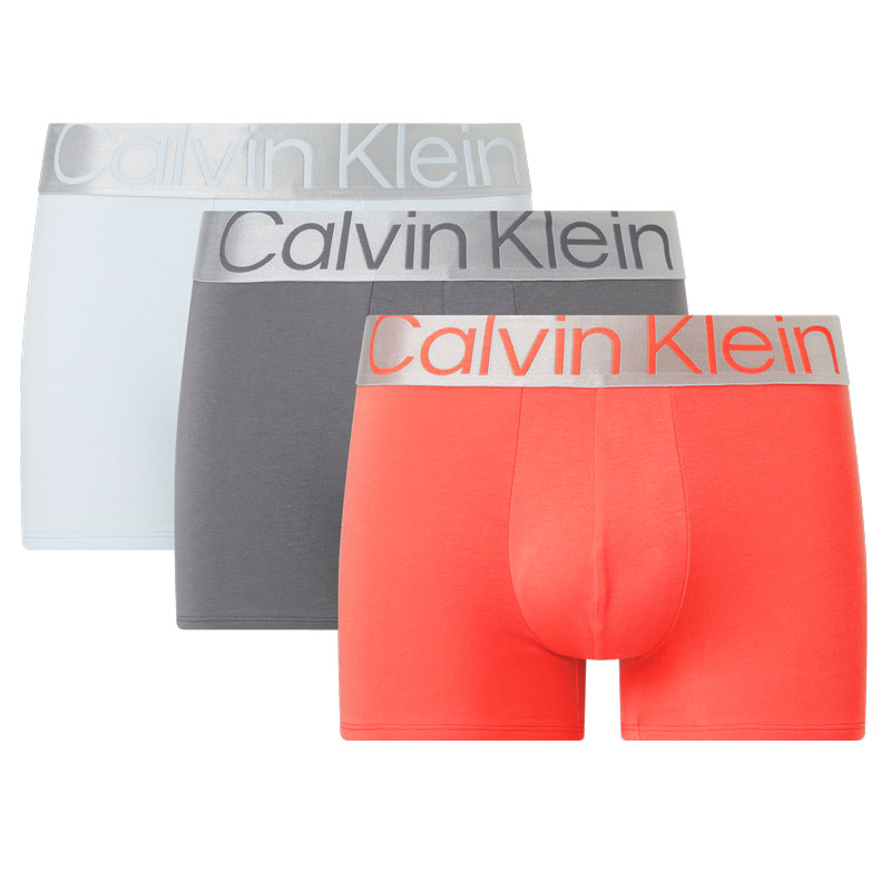 Calvin Klein Steel short 3-pack oranje-blue-grijs 