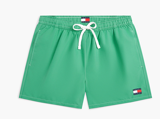 Tommy Jeans zwemshort met Heritage logo Bahama green