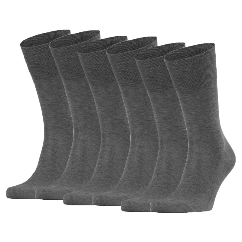 FALKE Tiago sokken 3-paar grijs