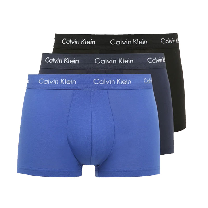 Calvin Klein boxershorts low rise blauw-zwart