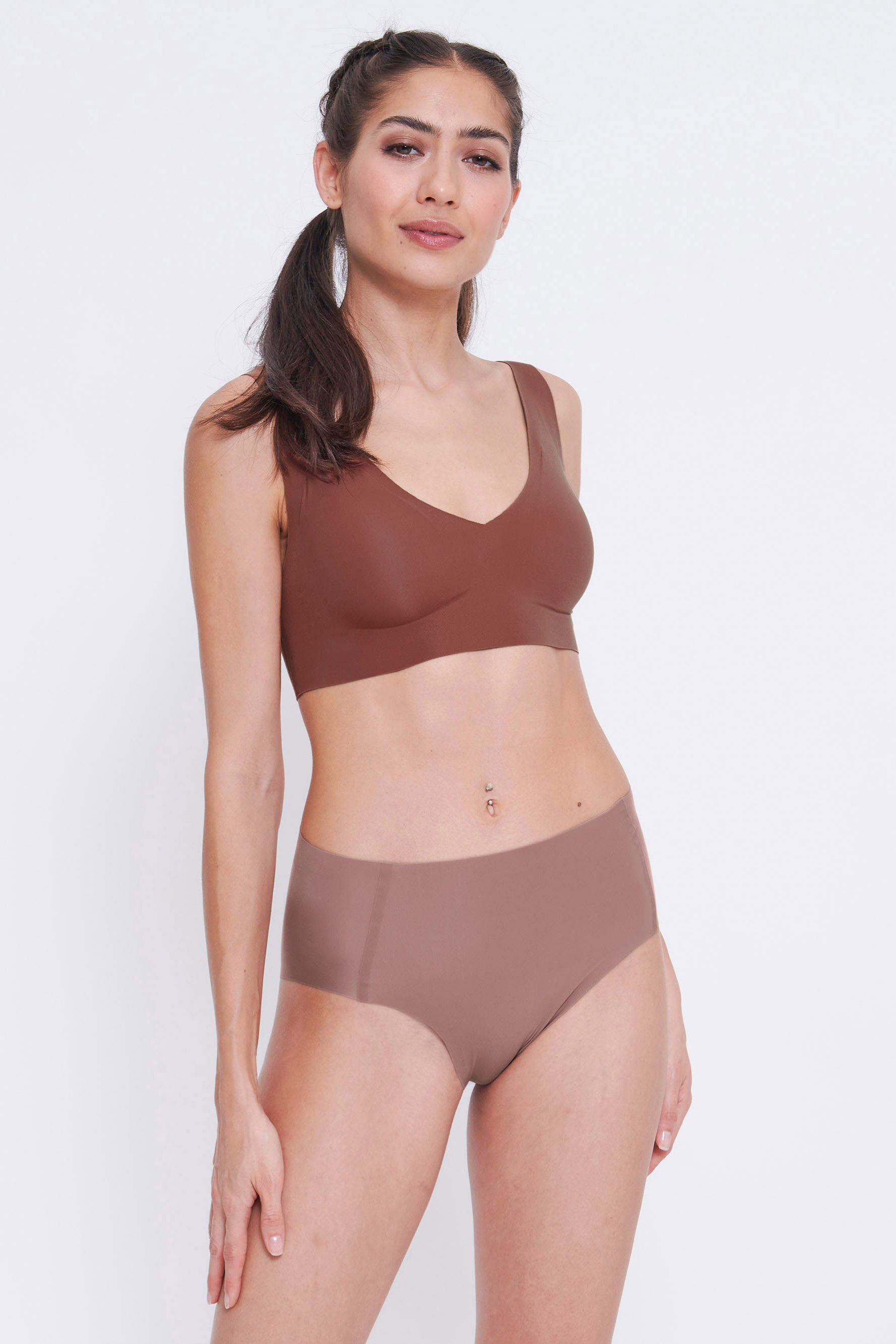 Sloggi ZERO Feel slip 2.0 High waist cacao 