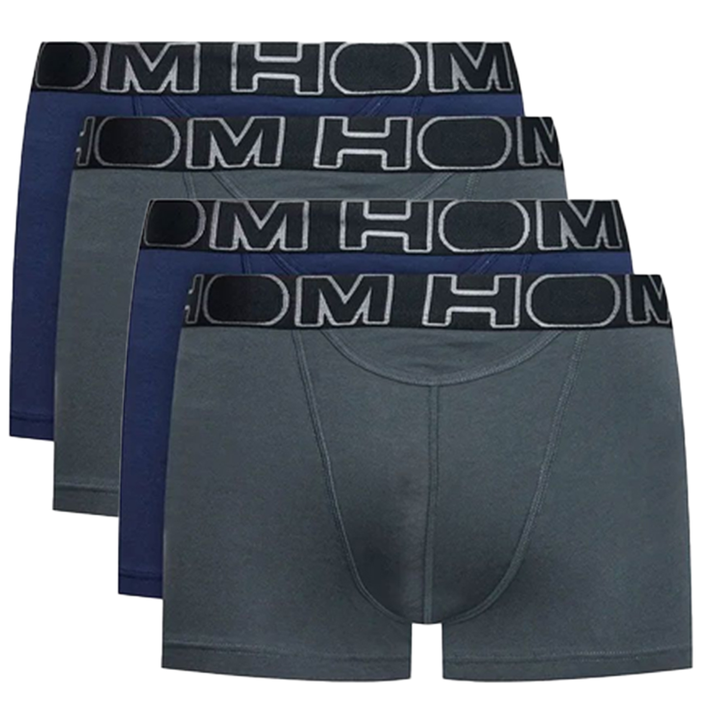Hom Ho1 boxershorts boxerline 4-pack blauw-grijs