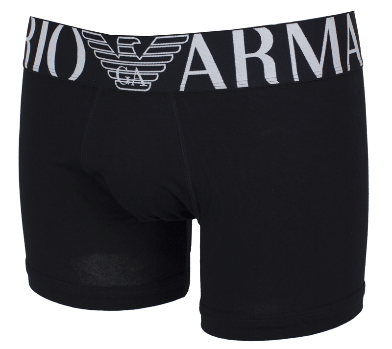 Armani boxershort zwart logo band zijkant
