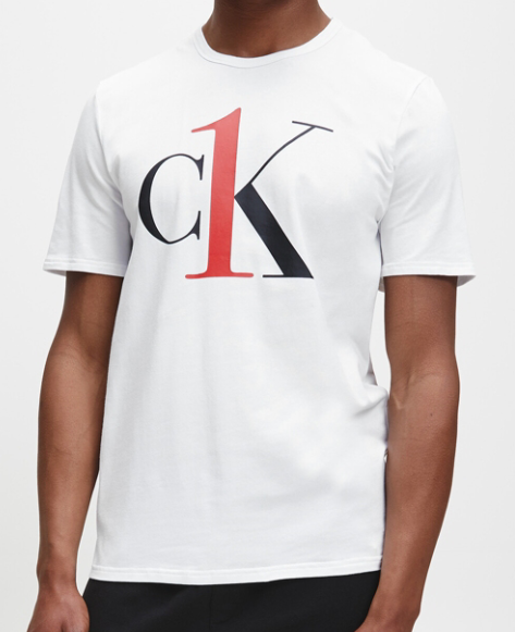 Calvin Klein T-shirt CK logo wit