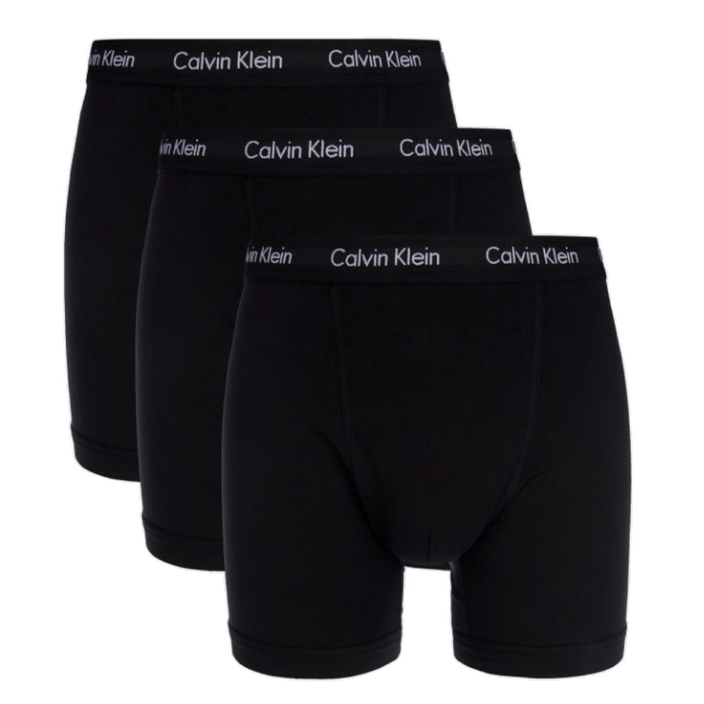 Calvin Klein Boxershorts long 3-pack zwart
