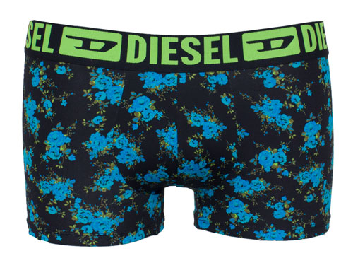 Diesel boxershort microfiber 55-D print blauw