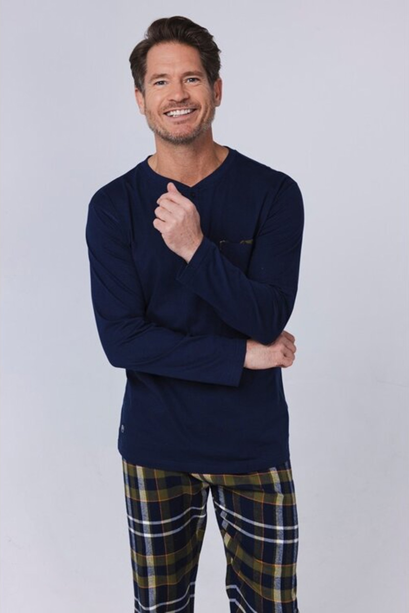 Pastunette Pyjama met flanelle broek 
