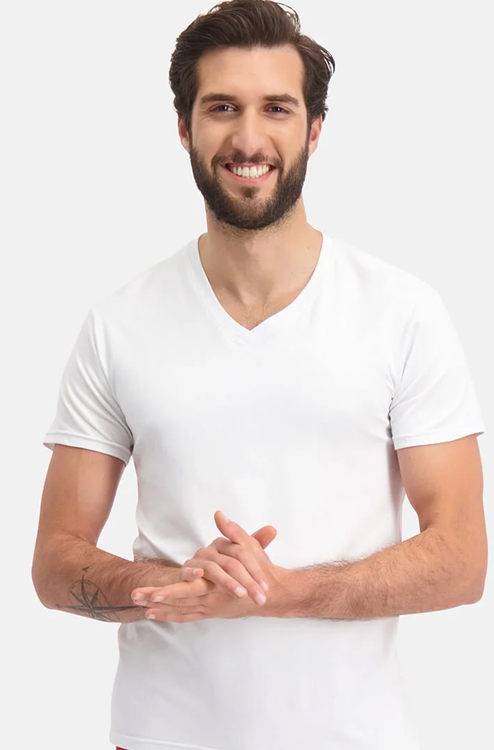 Bamboo basics T-shirts Velo 2-pack wit