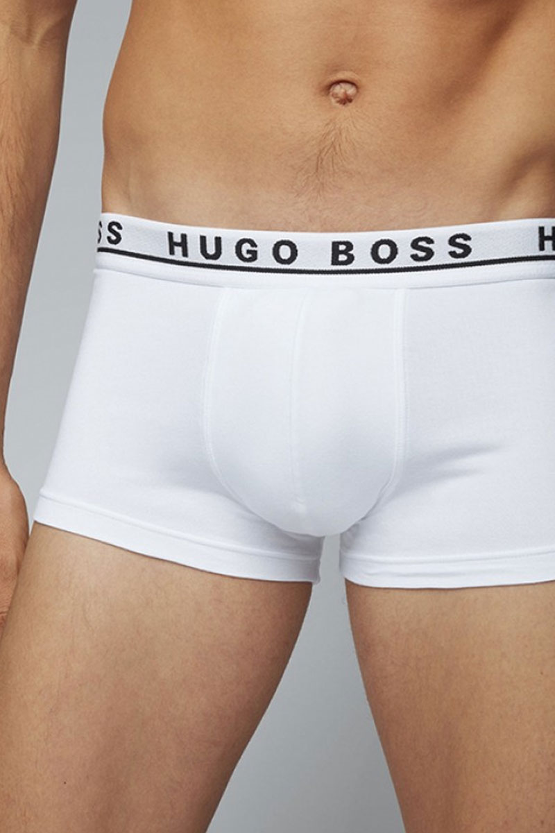 Hugo Boss boxershort cotton stretch 3-pack wit