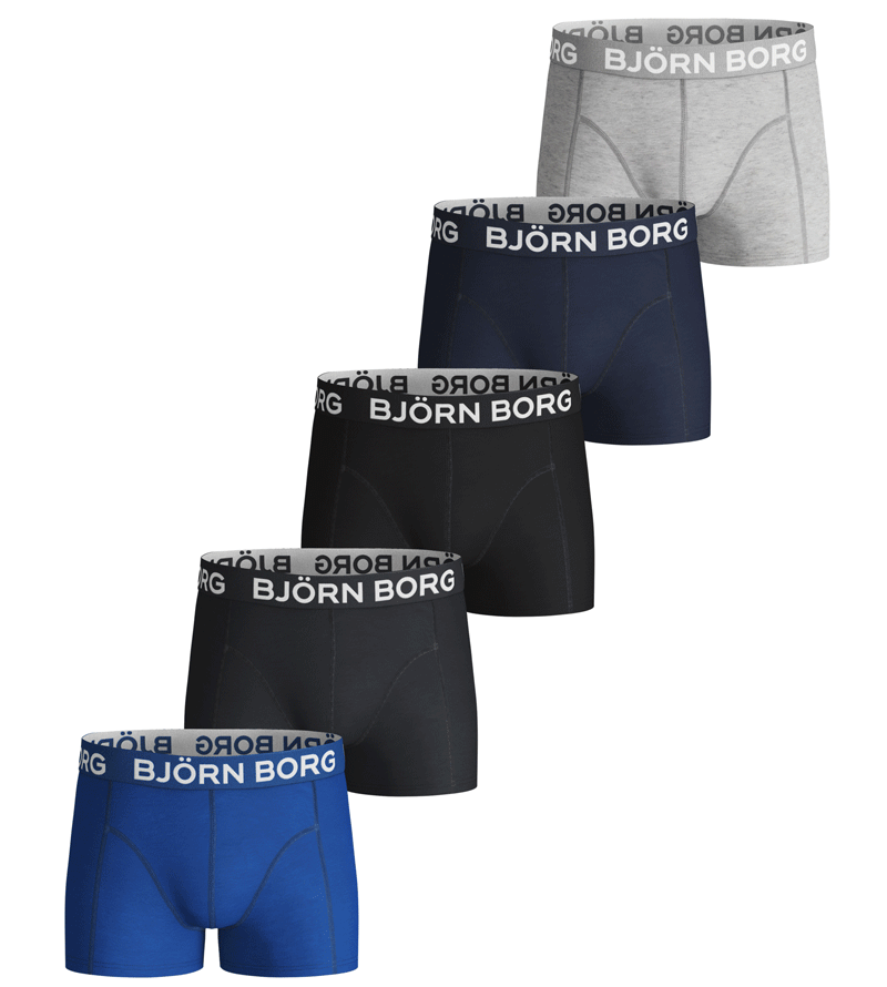 Bjorn Borg boxershort kids 5-pack solid