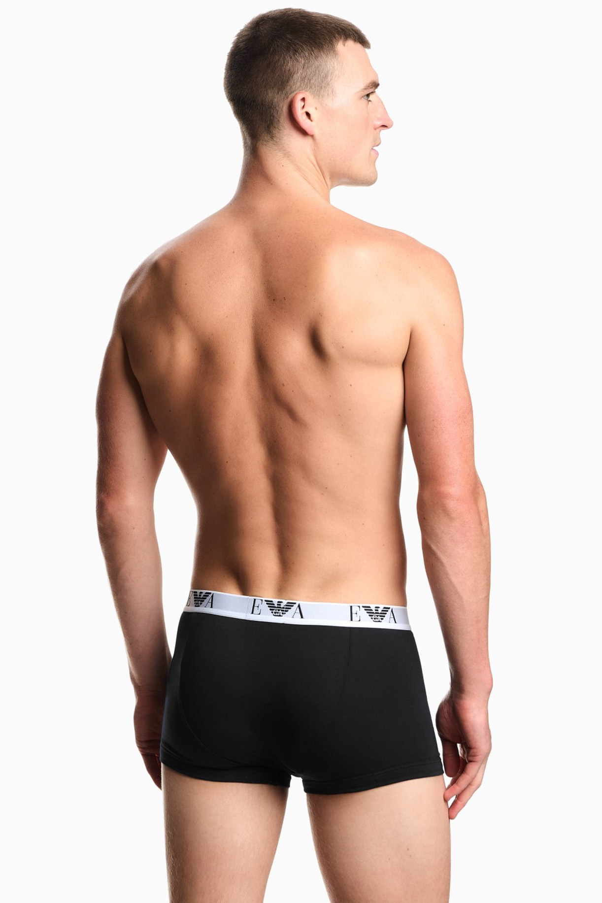 Armani boxers - trunk EA logo band 3-pack zwart