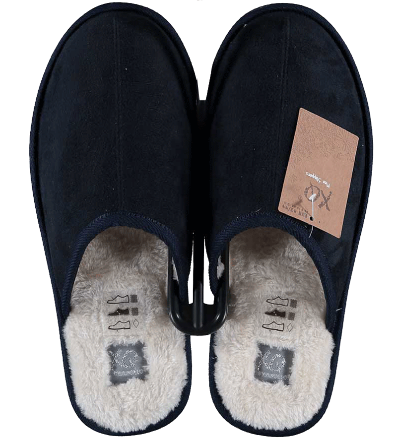 EverFoams Gebreide pantoffels voor heren, licht geheugenschuim, binnenpantoffels, donkergrijs, 46/47 EU